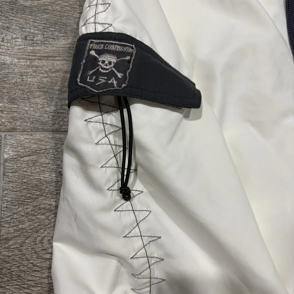 Micros Y2K Men's Board Shorts Swim White Black Sz 33